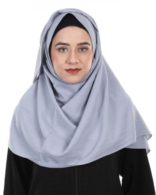Premium Ash Grey Turkish Hijab