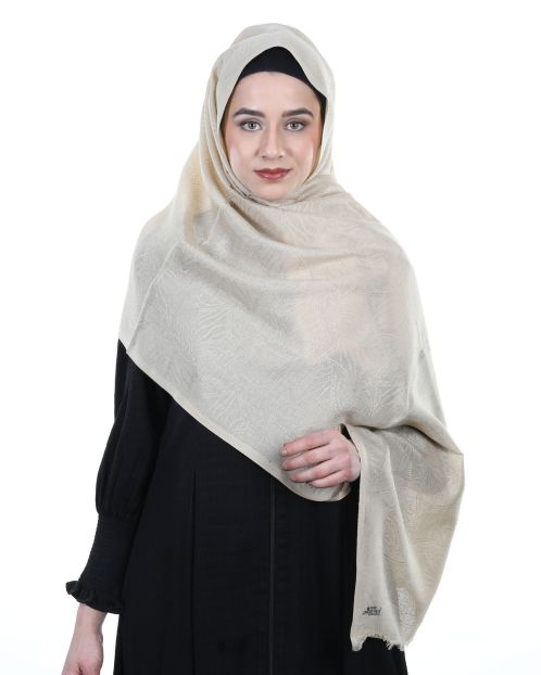 Premium Cotton Shawl Style Cream Turkish Hijab