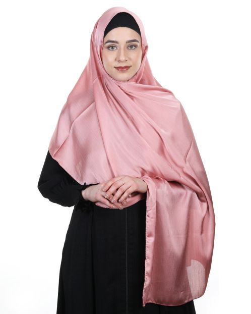 Gleaming and Elegant Stripes Tea Pink Hjiab