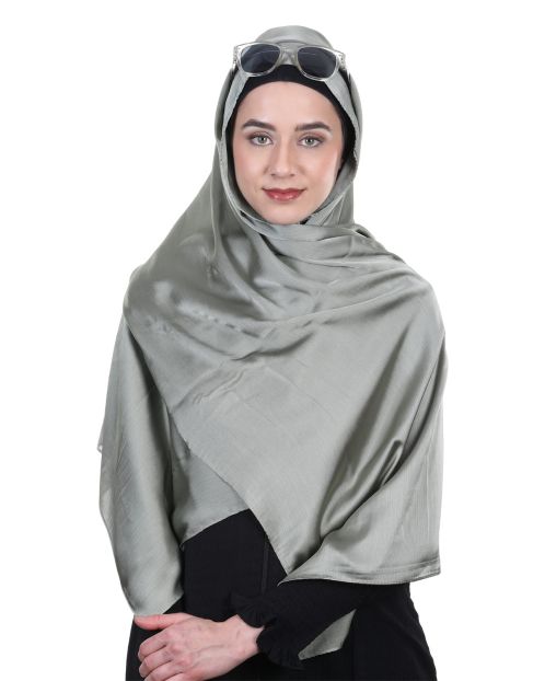 Gleaming and Elegant Stripes Sage Green Hijab